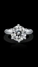 Ladies Sparkling 5 Ct Fire Moissanite Ring