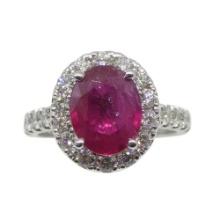 Amazing GIA Certified 2.01 Ct Natural Ruby Ring