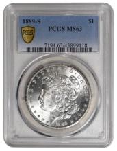 1899-S $1 Morgan Silver Dollar PCGS MS63
