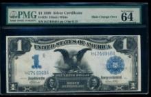 1899 $1 Black Eagle Silver Certificate PMG 64