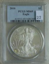2010 Silver Eagle PCGS MS69.