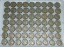 63 Buffalo Nickels 1920-1937 (all clear dates).