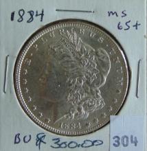 1884 Morgan Dollar MS.