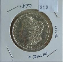 1879 Morgan Dollar (cleaned).