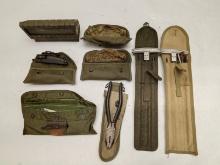 TRAY LOT OF ASSORTED U.S. MILITARY SURPLUS GEAR