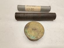 (3Pcs.) U.S. SIGNAL FLARES AND SHELL CASE HEAD