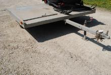 Spartan 2-Place Snowmobile Trailer, 8'x8', 2 tie downs, stored inside. TITLED (Sales tax & title fee