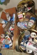 Vintage metal beer cans - Schmidt, Hamms, Pfeiffer and others