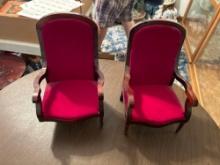 Miniature Doll Chairs (1 Broken Leg)