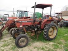 CIH 265 Offset Tractor w/Cultivators, 3Pt, Canopy,