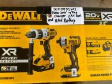 New Dewalt 20v Cordless 2 Tool Combo Set Model DCK299D1W1