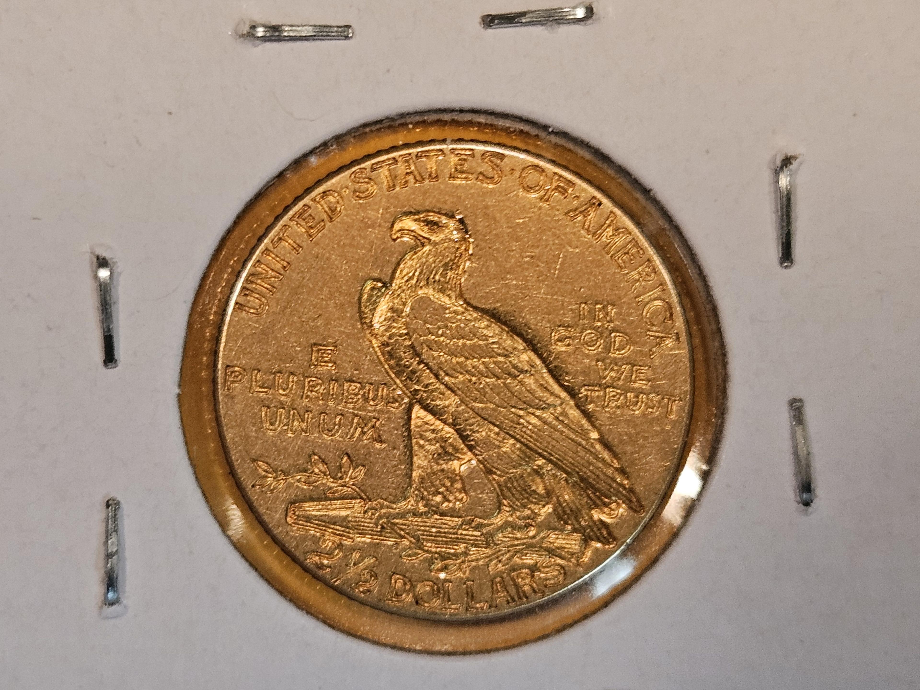 GOLD! 1912 Incuse Indian $2.5 Gold Quarter Eagle