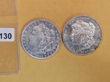 1884-O and 1880-S Morgan Dollars