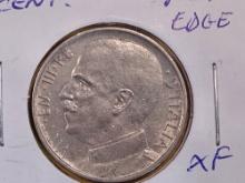 Semi-key 1920 Italy fifty cents