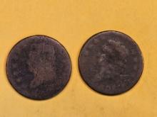 1810 and 1808 Classic Head Large Cents