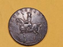 CONDER! 1793 Hampshire-peterfield half-penny token