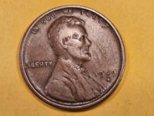 ** Semi-Key 1909-S Wheat cent