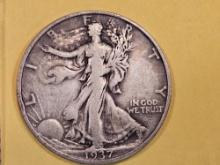 1937-S Walking Liberty Half Dollar