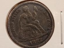 1882 Seated Liberty Dime