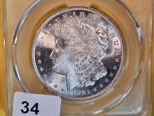 CAC 1921 Morgan Dollar in Mint State 63