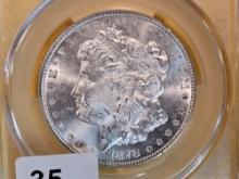 CAC 1878-S Morgan Dollar in Mint State 63