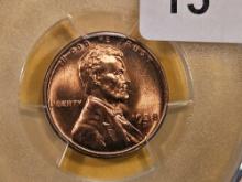 GEM! PCGS 1938-D Wheat Cent in Mint State 65 RED