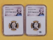 Two NGC-graded Jefferson Nickels in Proof 69 Ultra Cameo