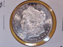 Choice Brilliant Uncirculated 1879-S Morgan Dollar
