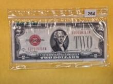 Eight $2 Red Seal US Notes