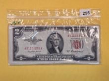 Nineteen $2 Red Seal US Notes