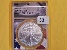 PERFECT! ANACS 2024 American Silver Eagle in Mint State 70