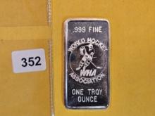 One Troy ounce .999 fine silver art Bar
