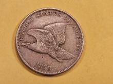 1858 Flying eagle Cent in Extra Fine