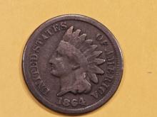 Better Date 1864 Bronze Indian cent
