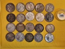 ** FULL ROLL ** Twenty silver Morgan Dollars