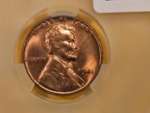 GEM! CAC 1941-S Wheat cent in Mint State 65 RED