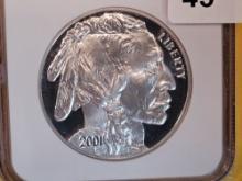 * Key NGC 2001-P Buffalo Commemorative Silver Dollar
