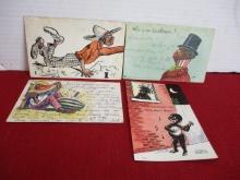 Black Americana Postcards-Lot of 4