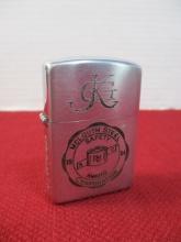 1955 Zippo Personalized and Engraved McLouth Steel Advertising Lighter