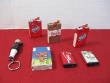 Mixed Advertising Lighters-Lot of 7
