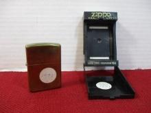 Zippo Solid Brass Lighter with Case