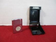 1993 Zippo Brushed Chrome Lighter with Case