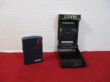 Zippo Blue Matte Lighter with Case