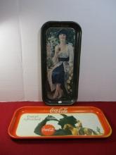 Coca-Cola Advertising Trays-Lot of 2