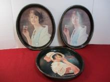 Coca-Cola Advertising Trays-Lot of 3