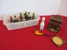 Miniature Alcohol Bottles + More