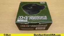 RWB Magazine. Like New in Box. Korean Made AK-47 7.62x39 75 Rds Drum.. (68960) (GSCN65)