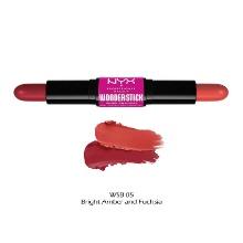 NYX Makeup Wonder Stick Cream Blush Dual-Ended Contour Stick, Bright Amber & Fuchsia, Retail $14
