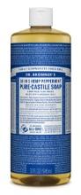Dr. Bronner's Organic Castile Liquid Soap Peppermint | 32 Oz Liquid