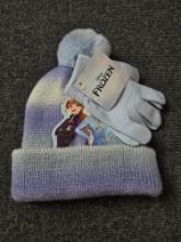 Frozen Hat and Glove Set, Children's One Size Fits All